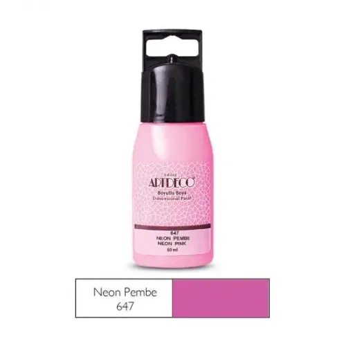 Artdeco Boyutlu Boya Neon Pembe 60ml 647