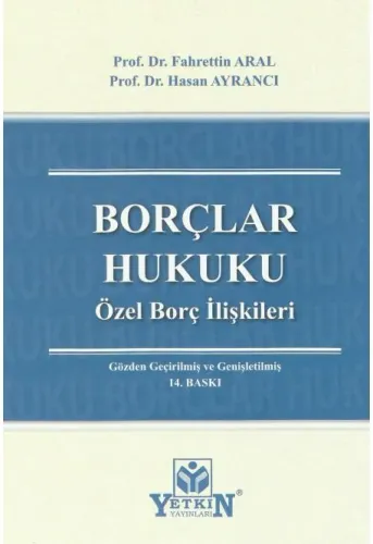 Borçlar Hukuku Özel Borç İlişkileri
