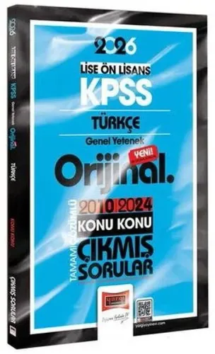 Yargı Yayınları 2026 KPSS Lise-Önlisans Türkçe Orijinal 2010-2024 Konu