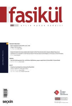 Fasikül Aylık Hukuk Dergisi Sayı: 125 Nisan 2020