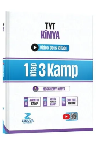 Zeduva Yayınları Meschemy Kimya TYT Kimya 1 Kitap 3 Kamp Video Ders Ki