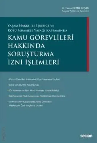 Kamu Görevlileri Hakkında Soruşturma İzni İşlemleri