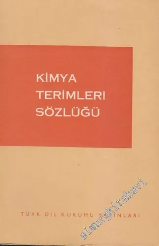 Kimya Terimleri Sözlüğü -