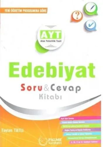 Palme Yayınları AYT Edebiyat Soru Cevap Kitabı