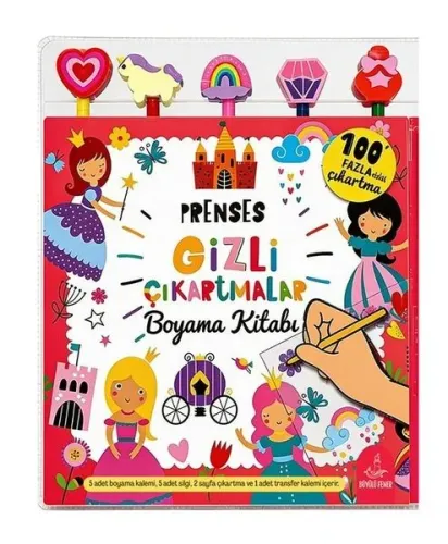 Prenses Gizli Çıkartmalar Boyama Kitabı Kolektif