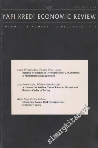 Yapı Kredi Economic Review  - Volume: 8 - Number: 2      December  1997