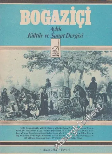 Boğaziçi Aylık Kültür  ve Sanat Dergisi  - Sayı: 4      Ekim