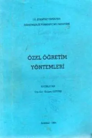 Özel Öğretim Yöntemleri