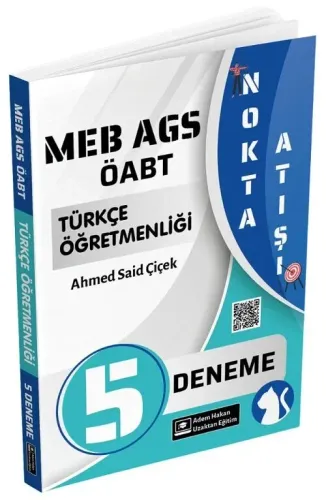 Adem Hakan ÖABT MEB-AGS Türkçe Kedi Nokta Atışı 5 Deneme Çözümlü