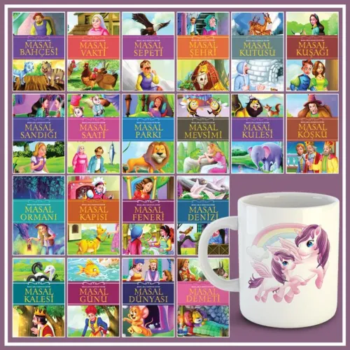 Masallarla Karakter Eğitimi 20 Masal ve Unicorn Kupa - Halkkitabevi