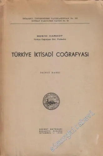 Türkiye İktisadi Coğrafyası -        1958
