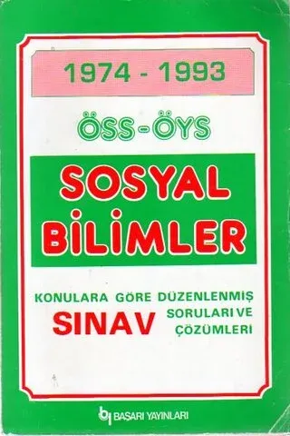1974 - 1993 ÖSS - ÖYS Sosyal Bilimler