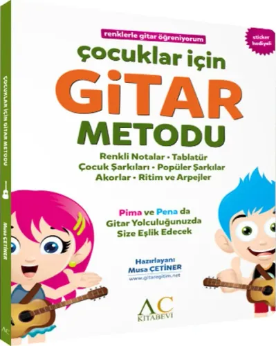 Renklerle Gitar Öğreniyorum Çocuklar İçin Gitar Metodu