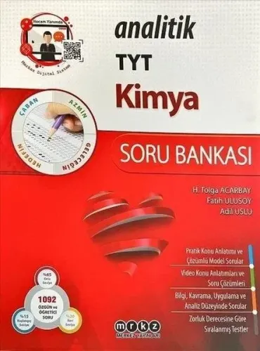 Merkez Yayınları TYT Kimya Analitik Soru Bankası