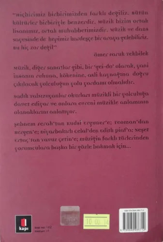 Hayat Müzikle Devam Eder Sadık Yalsızuçanlar Kapı Yayınları