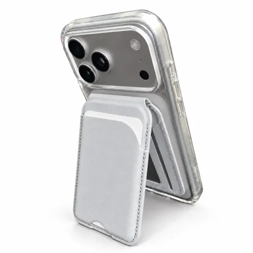 MagSafe Uyumlu Döner Standlı Manyetik Kartlık - Karpix Deri Ürünleri