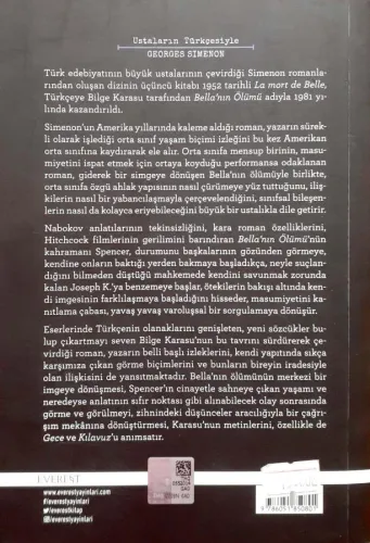 Bella'nın Ölümü Georges Simenon Everest Yayınları