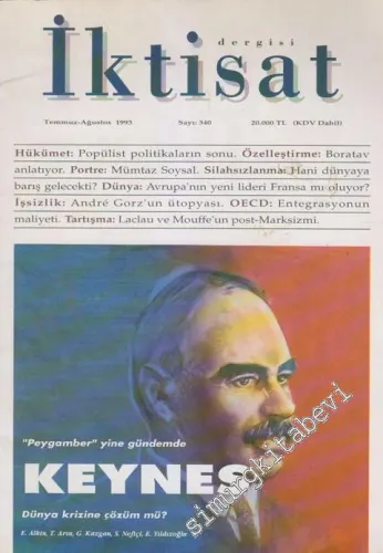 İktisat Dergisi: Aylık Dergi Dosya: Keynes - Sayı: 340      Temmuz - Ağustos