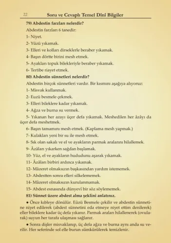 Soru ve Cevaplı Dini Bilgiler Şafiiler İçin