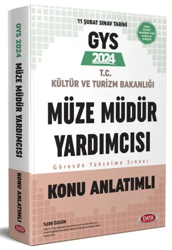 Data Yayınları 2024 Kültür ve Turizm Bakanlığı Müze Müdür Yardımcısı GYS Konu Anlatımlı