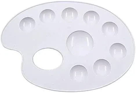 HATAS ÖĞRENCİ  - OVAL  RESİM   PALETİ    ( GODELİ )     20 cm.