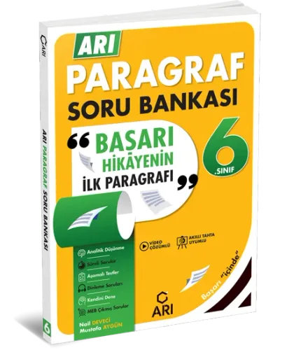 Arı Yayınları 6. Sınıf Paragraf Soru Bankası