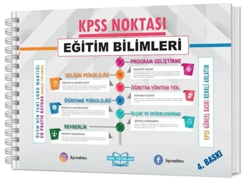 HMC Yayınları MEB-AGS Noktası Eğitim Bilimleri Poster Notları