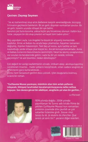 Çünkü Seni Seviyorum Guıllaume Musso Doğan Kitap %50 indirimli