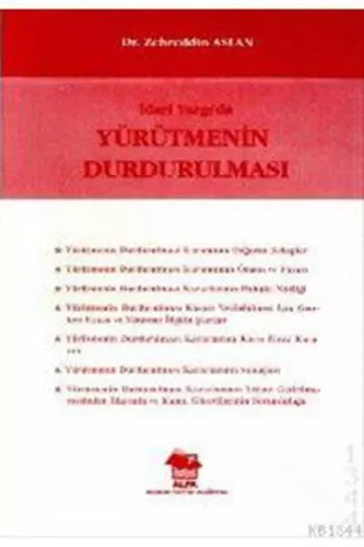 İdari Yargı'da Yürütmenin Durdurulması