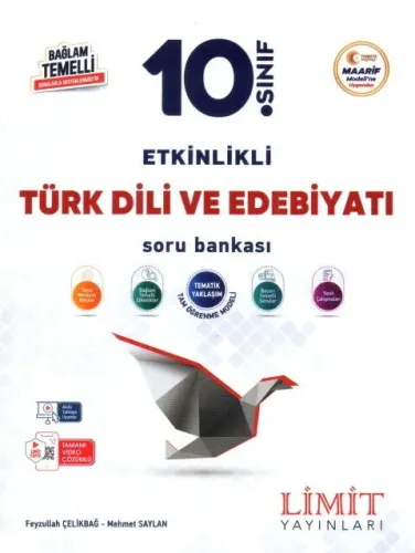 Limit 10. Sınıf Türk Dili ve Edebiyatı Etkinlikli Maarif Soru Bankası