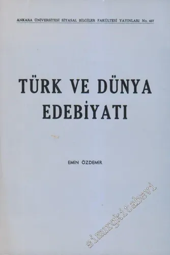 Türk ve Dünya Edebiyatı: Kavramlar,  Dönemler, Yönelimler -        1980