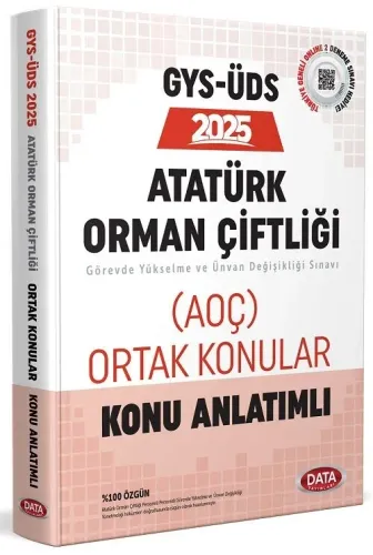 Data Yayınları 2025 GYS-ÜDS Atatürk Orman Çiftliği (AOÇ) Ortak Konular Konu Anlatımlı