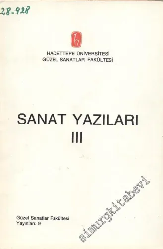 Sanat Yazıları: 3 -