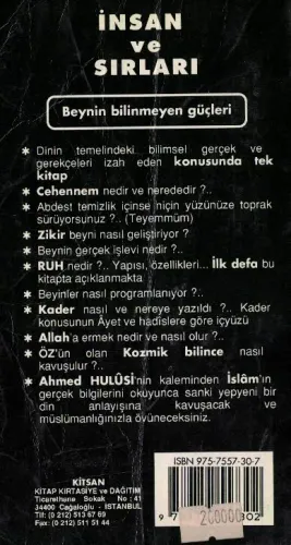 İnsan ve Sırları (Cep Boy) Ahmed Hulusi Kitsan Kitap %62 indirimli