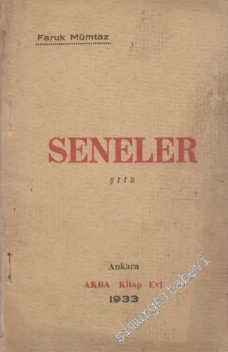 Seneler  -        1933