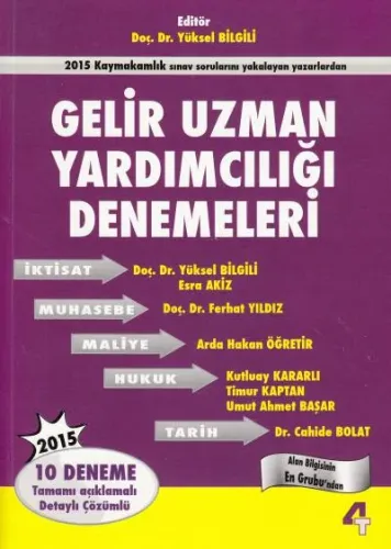 Gelir Uzman Yardımcılığı Denemeleri