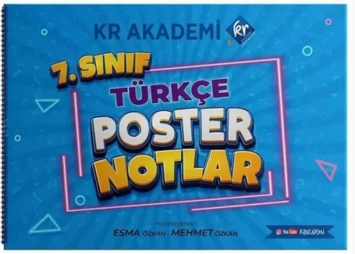 KR Akademi 7. Sınıf Türkçe Poster Notlar