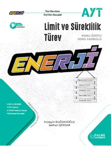 Palme Yayınları AYT Limit ve Süreklilik Enerji Konu Özetli Soru Fasikülleri