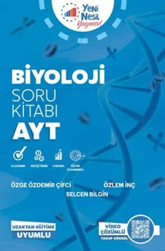 Yeni Nesil Yayınları AYT Biyoloji Soru Bankası