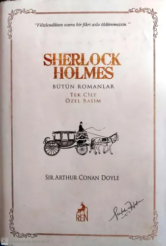 Sherlock Holmes Bütün Romanlar (Tek Cilt Özel Basım)