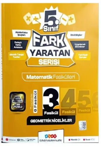 Etkili Matematik Yayınları 5. Sınıf Geometrik Nicelikler Fasikülü