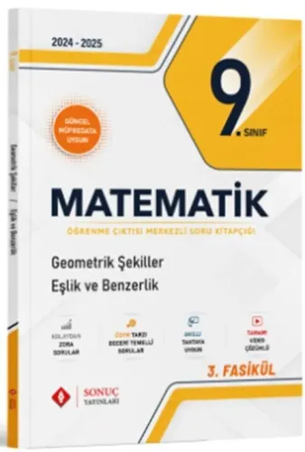 Sonuç Yayınları 9. Sınıf Matematik Geometrik Şekiller Eşlik ve Benzerlik