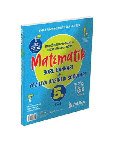 Muba 5. Sınıf Matematik Soru Bankası + Yazılıya Hazırlık Soruları 2´Si 1 Arada 2025