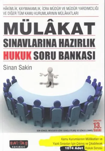 Mülakat Sınavlarına Hazırlık Hukuk Soru Bankası