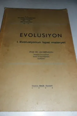 Evolusiyon I. Evolusiyonun Ispat Materyeli