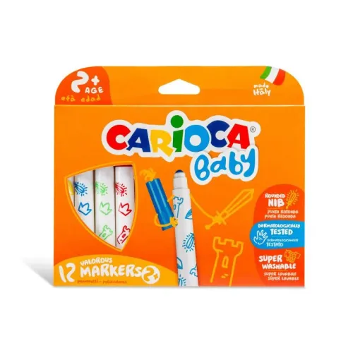 CARİOCA BABY KEÇELİ BOYA JUMBO YIKANABİLİR 12 Lİ 42814