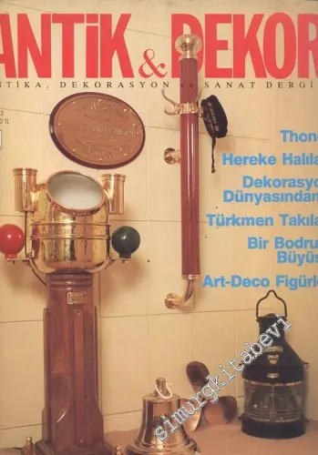 Antik Dekor - Antika Dekorasyon ve Sanat Dergisi - Sayı: 3       1989