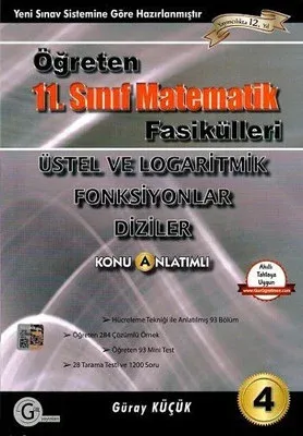 KELEPİR Gür Yayınları Öğreten 11. Sınıf Matematik Fasikülleri Üstel Logaritmik Fonksiyonlar Diziler