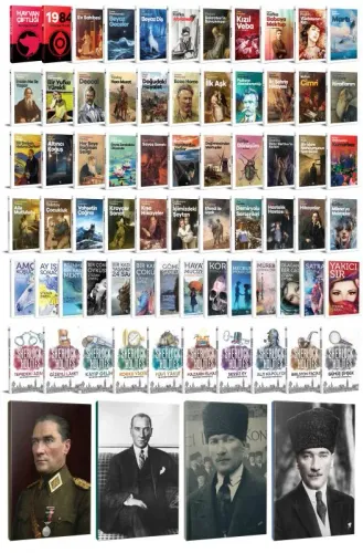 78 Dünya Klasiği ve Atatürk Temalı 64 Sayfa Çizgili Defter Seti -2 - H