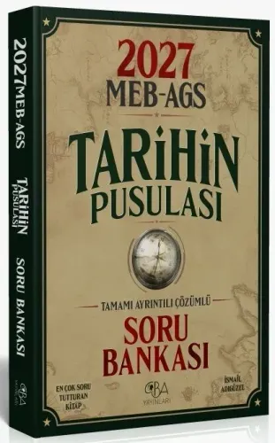CBA Yayınları 2027 MEB-AGS Tarihin Pusulası Soru Bankası Çözümlü